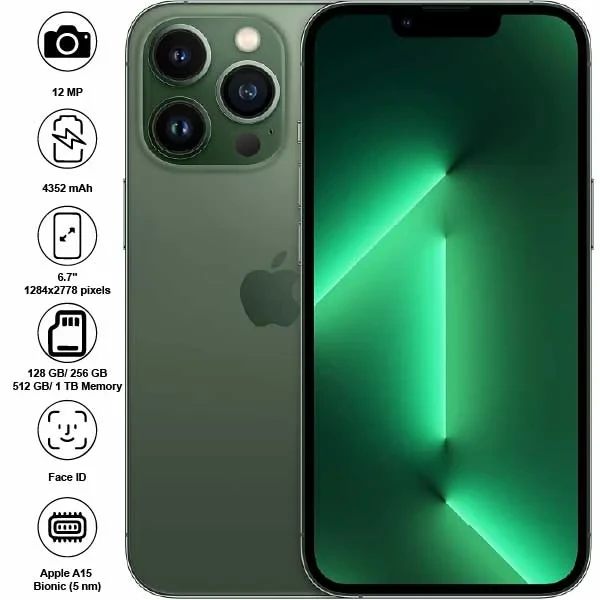 iphone 13 pro max used 128gb 256gb 512gb golden green graphite silver Free Shipping